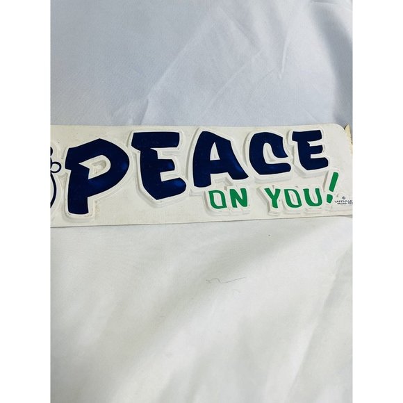 Love PEACE ON YOU 3-D Sticker RARE Vintage 60s-70s Laffs O Lot Mulino Brotherly - Picture 3 of 10